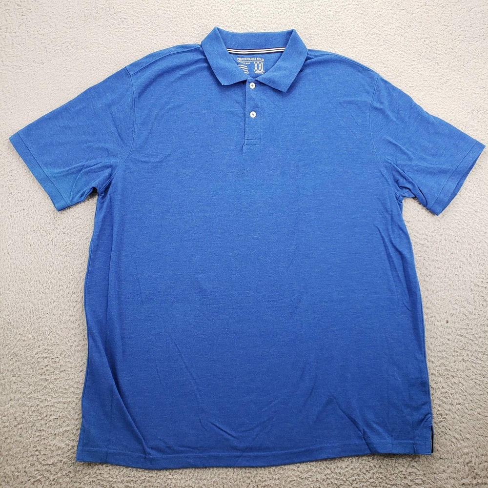 Cactus Man Shirt Mens XXL Blue Performance Polo Short Sleeve Casual Preppy